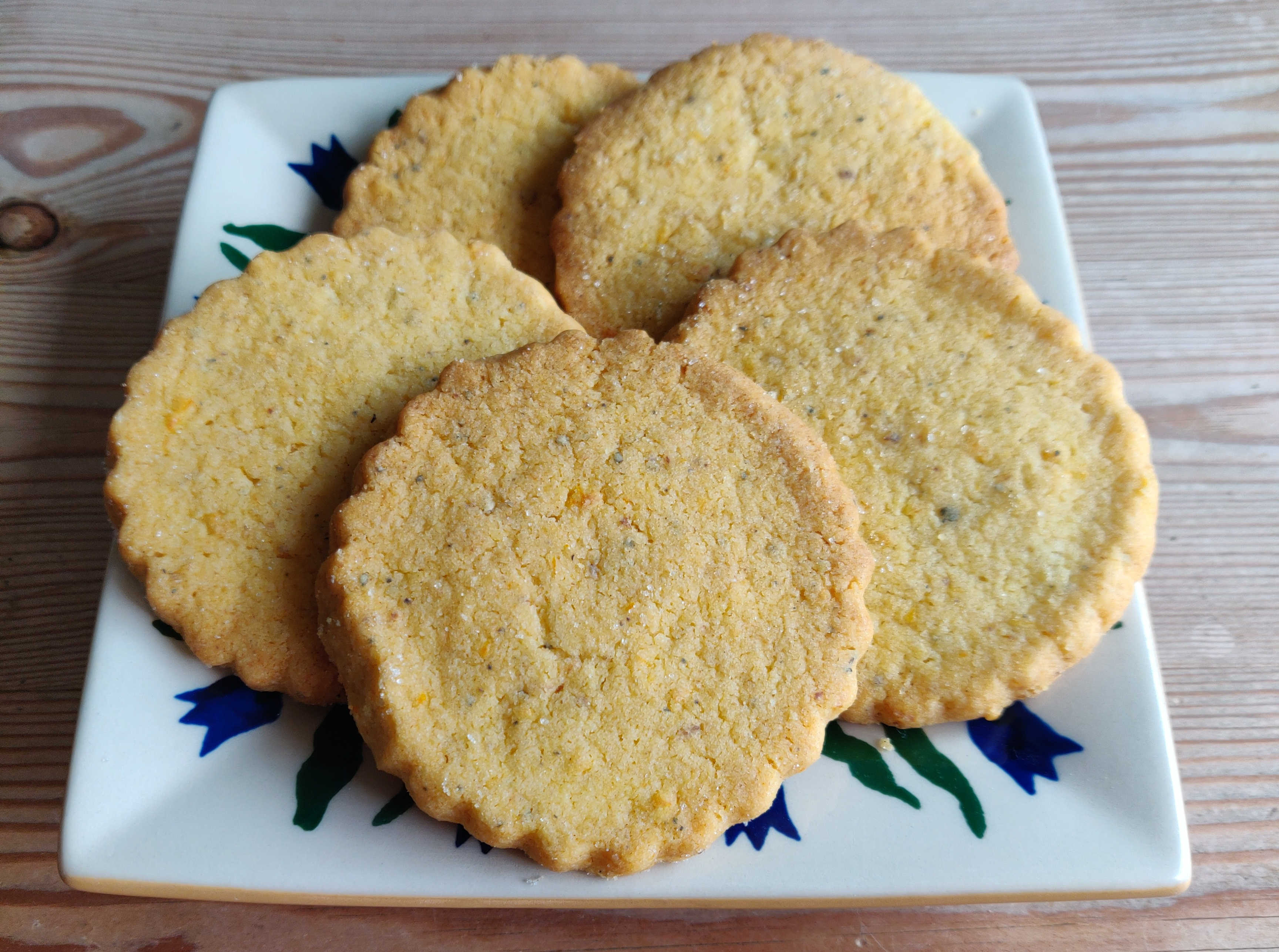 Cardamom Orange Shortbread cookies