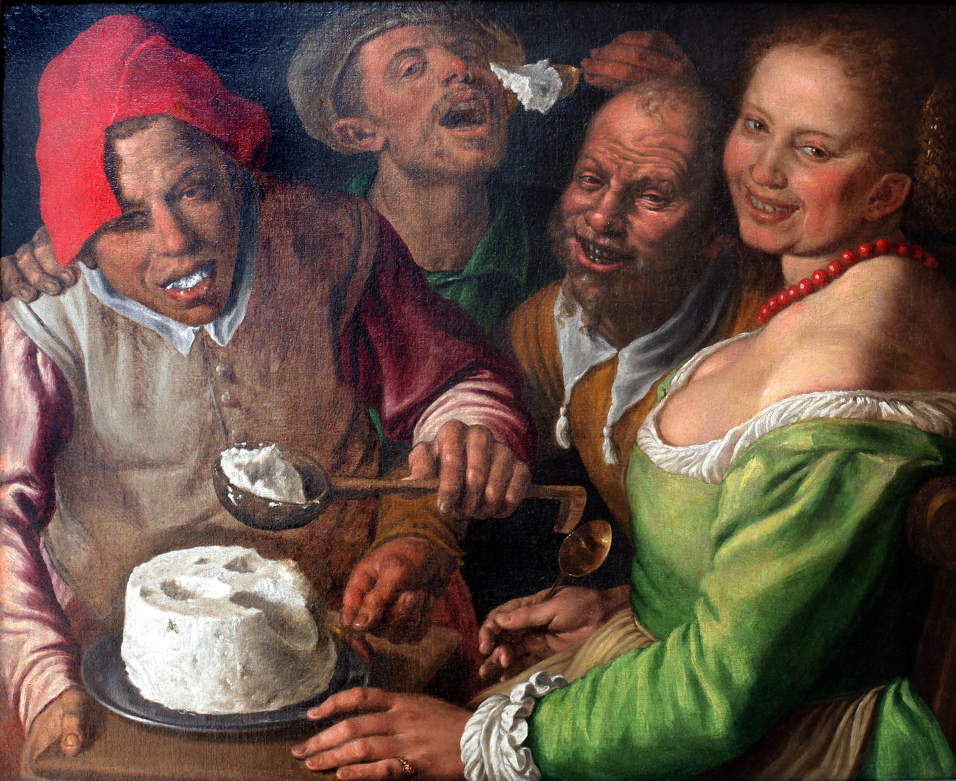The Ricotta Eaters [1580] by Vincenzo Campi [1536â€“1591]